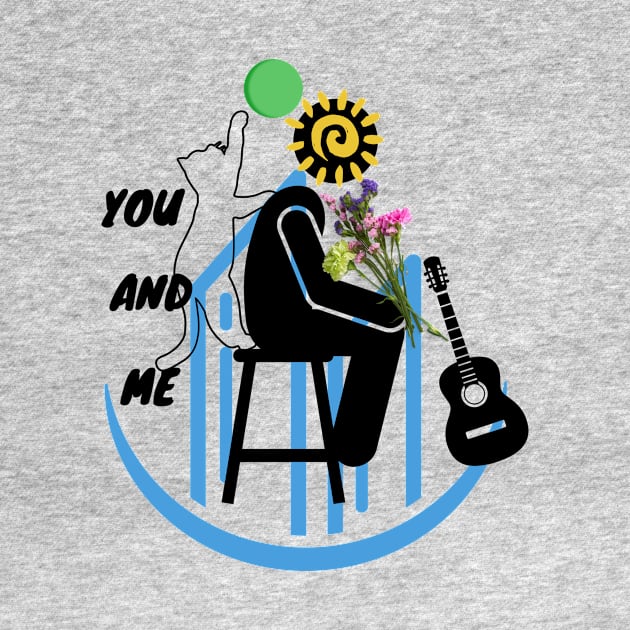 you and me by Flower Tee